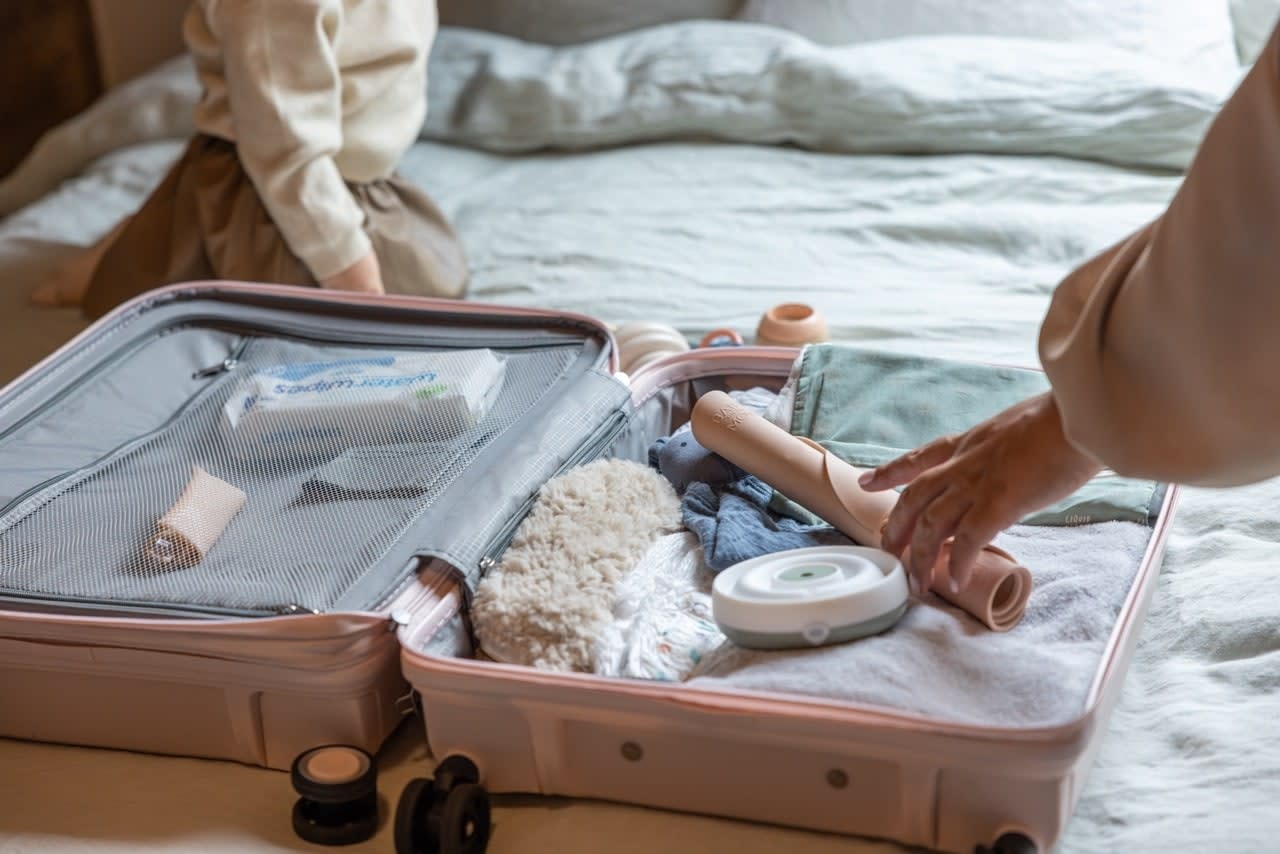 Baby on the Move - Yummy Clean Set - Afdruipmat en borstel - Blush