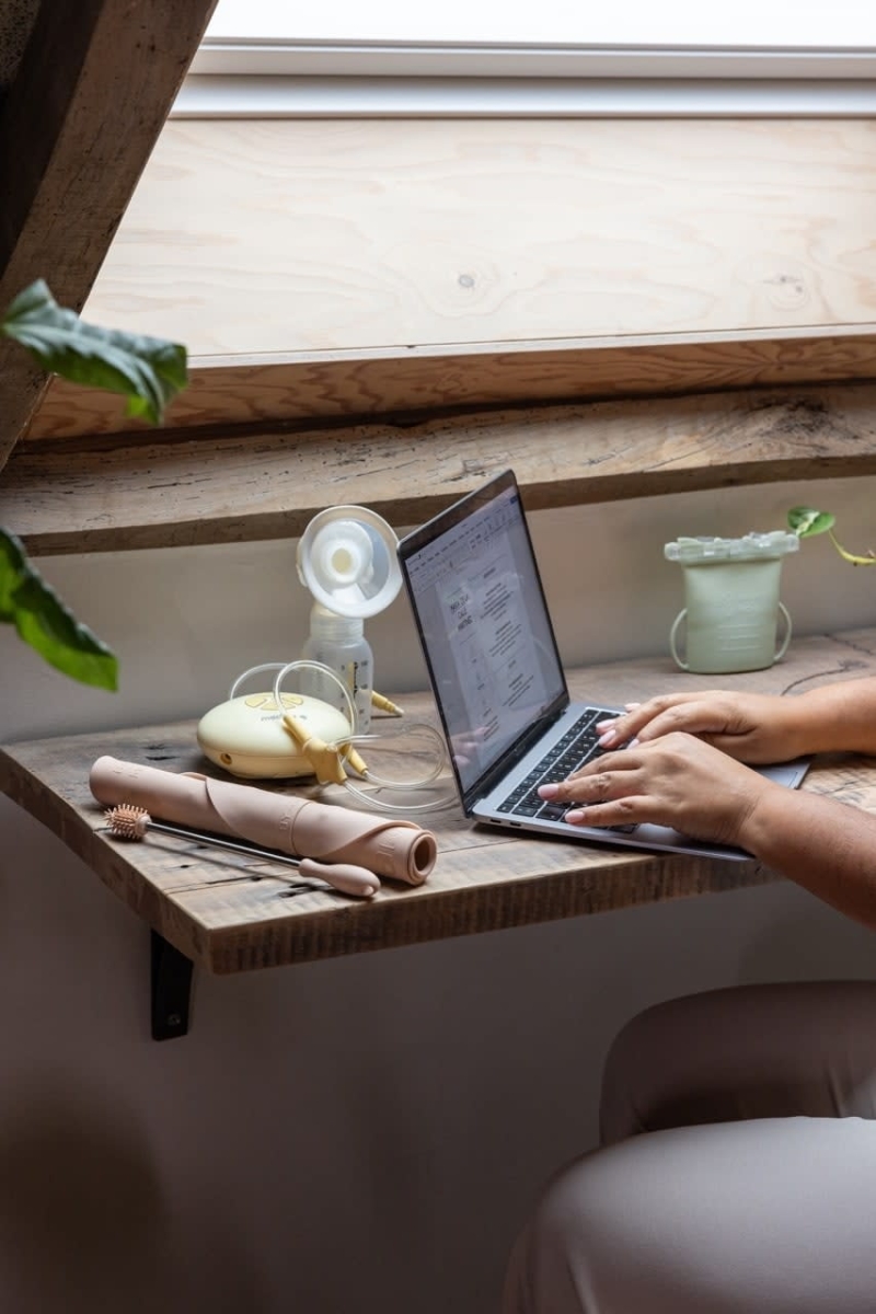 Baby on the Move - Yummy Clean Set - Afdruipmat en borstel - Blush