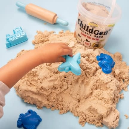 Childgen - Kinetisch zand (100% natuurlijk!) - 500g - Oranje