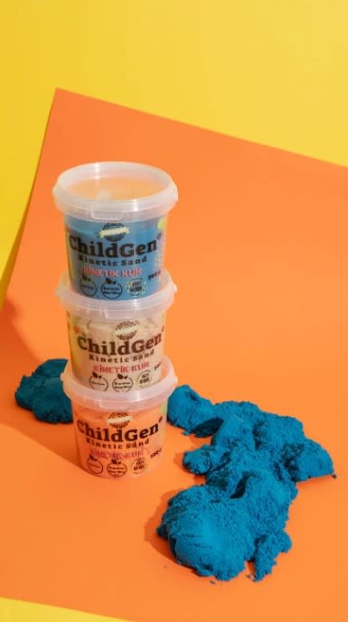 Childgen - Kinetisch zand (100% natuurlijk!) - 500g - Oranje