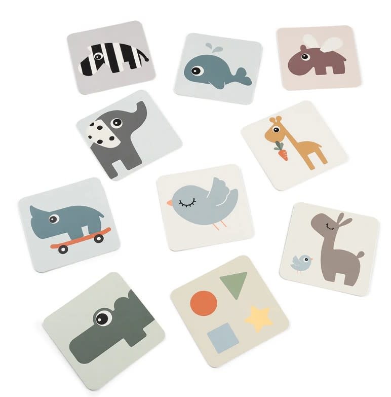 Done by deer - Baby contrast cards 10-pack - Elphee - Colour mix