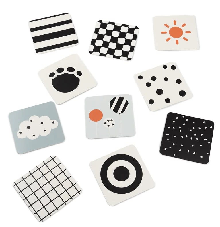 Done by deer - Baby contrast cards 10-pack - Elphee - Colour mix