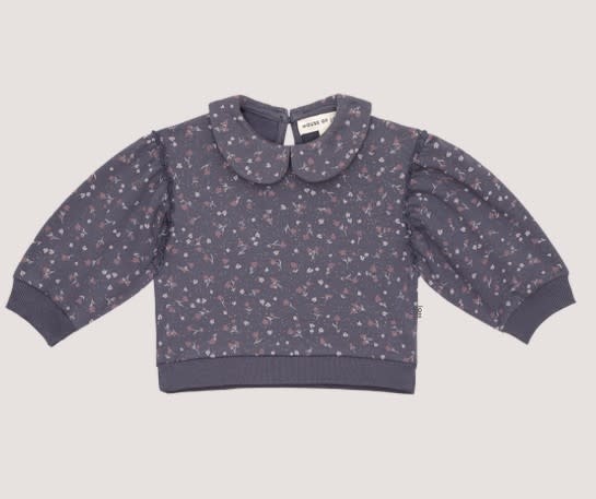 House of Jamie - Baby Collar Sweater: Stardust Golden Floral