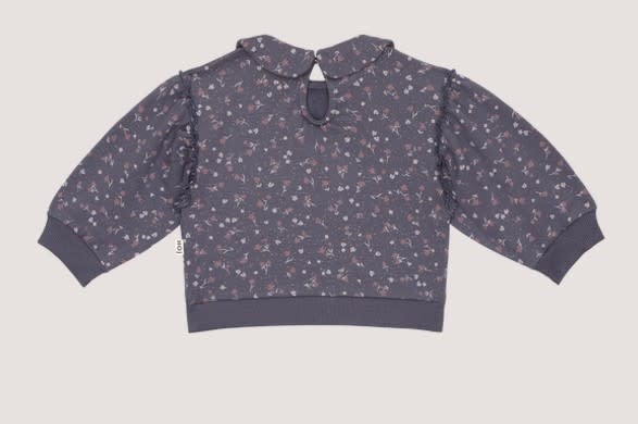 House of Jamie - Baby Collar Sweater: Stardust Golden Floral