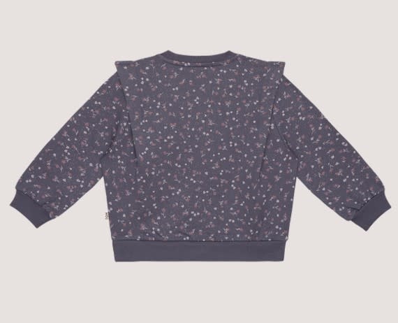 House of Jamie - Shoulder Sweater: Stardust Golden Floral