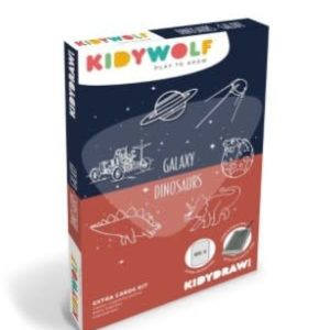 KIDYWOLF - Navullingen voor KIDYDRAW-MINI - "dinosaurs" en "galaxy"
