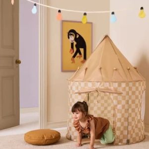 Kid's Concept - Speeltent Check Yellow