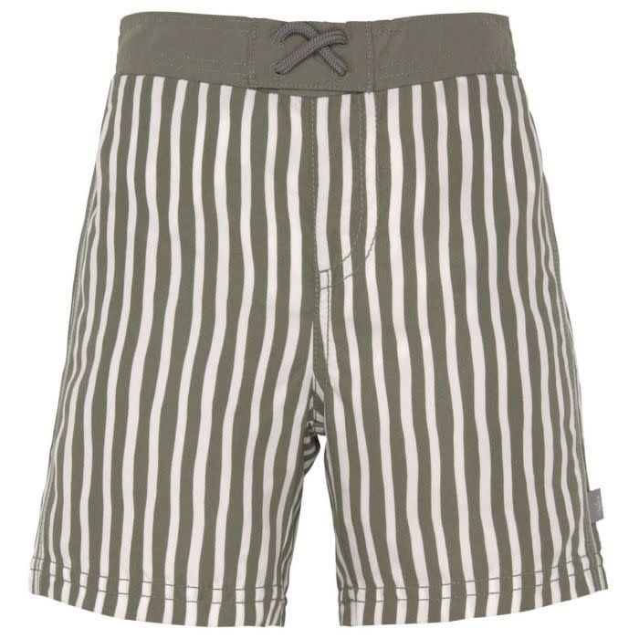 Lassig - Board Shorts - Stripes olive - 74/80