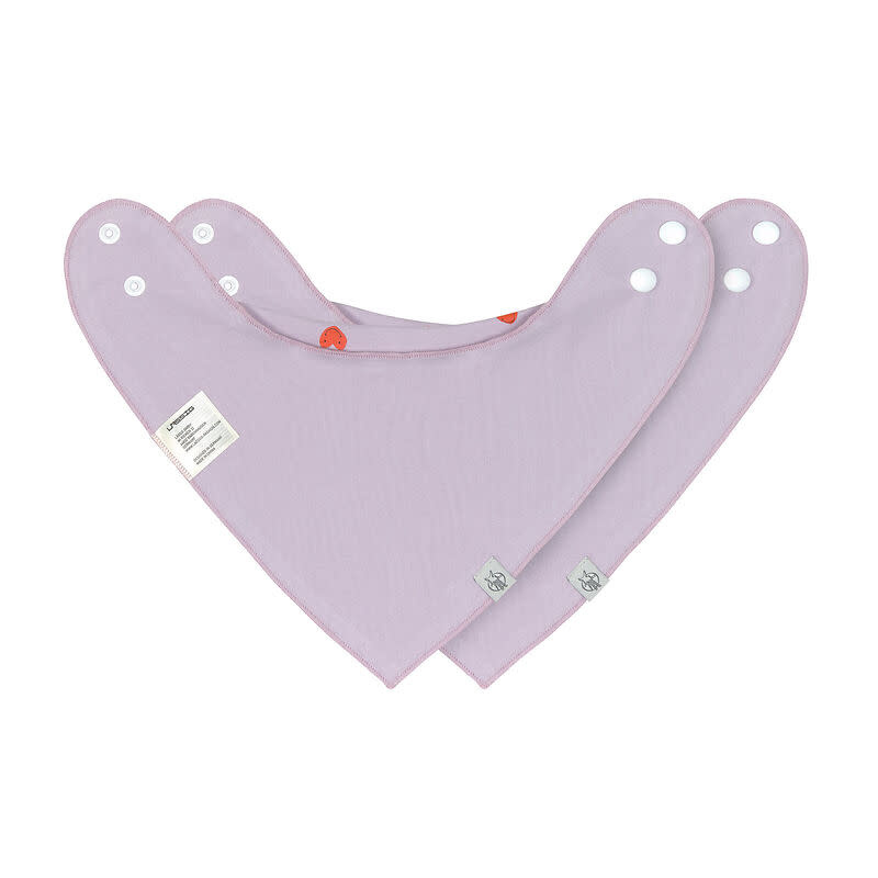 Lässig - Bandana/cowl-neck 2 pcs Happy Rascals Heart, lavender