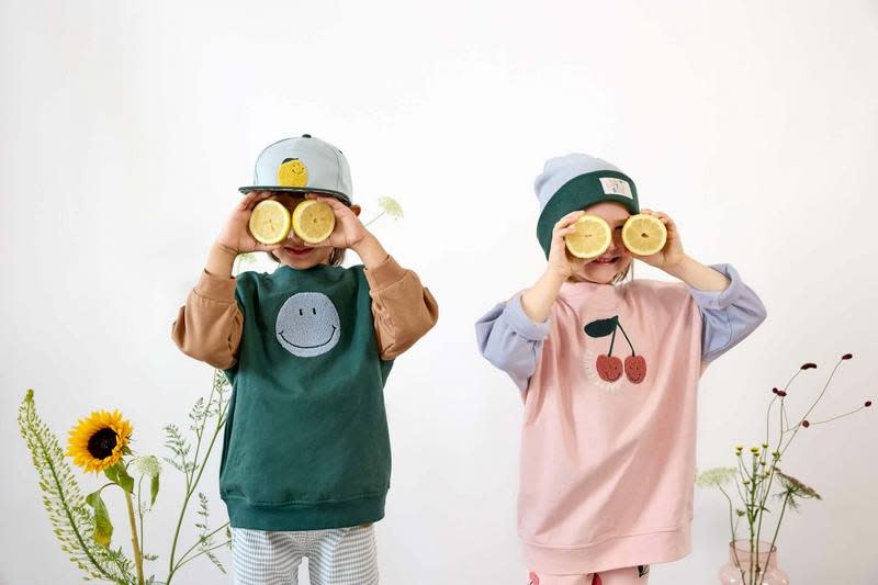 Lässig - Kids Skater Cap Lemon light blue/dark green