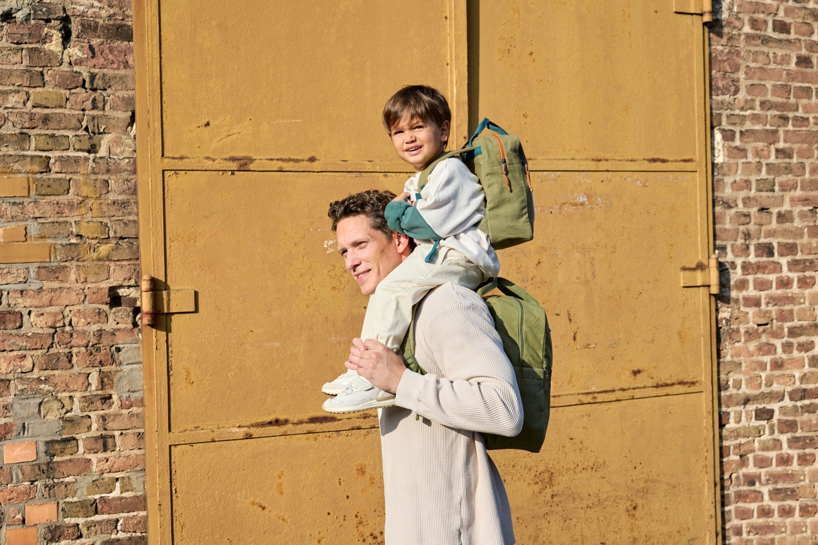 Lässig - Little One & Me Square Backpack Big GOTS olive