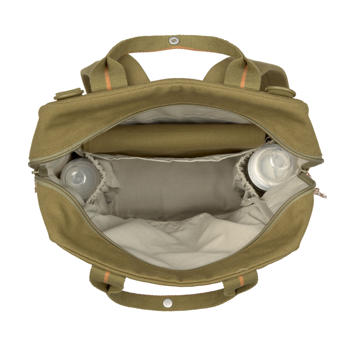 Lässig - Little One & Me Square Backpack Big GOTS olive