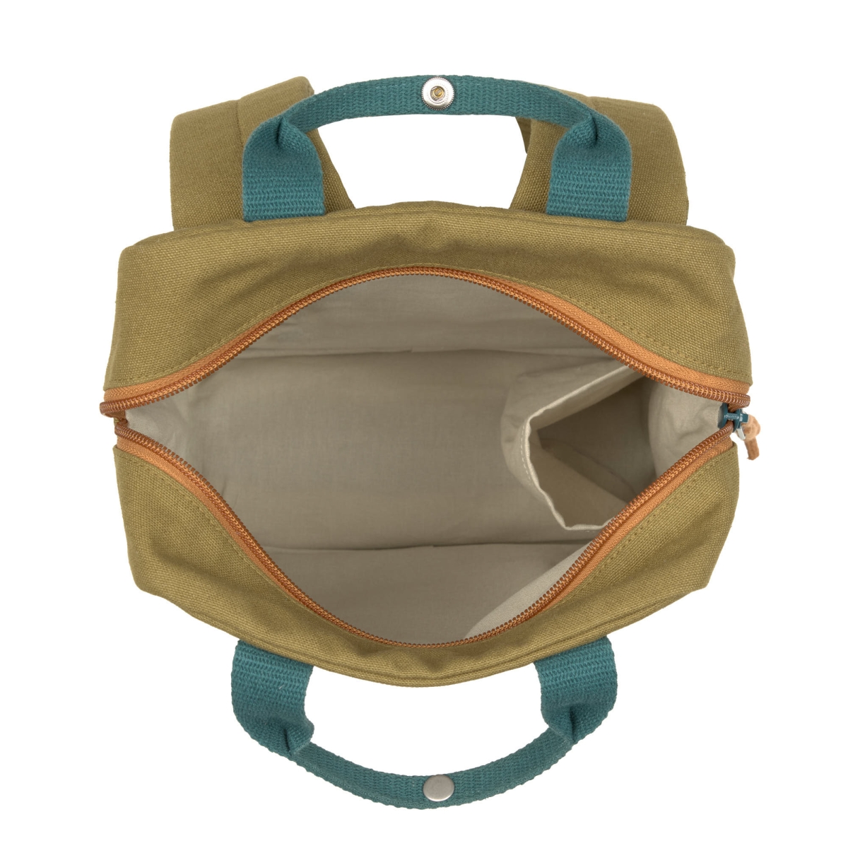 Lässig - Little One & Me Square Backpack Small GOTS olive