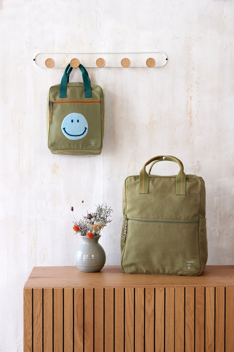 Lässig - Little One & Me Square Backpack Small GOTS olive