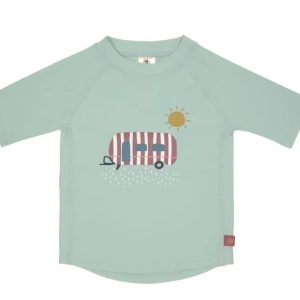 Lässig - UV-werend (zwem)T-shirt met korte mouwen - Caravan mint - 3/6M