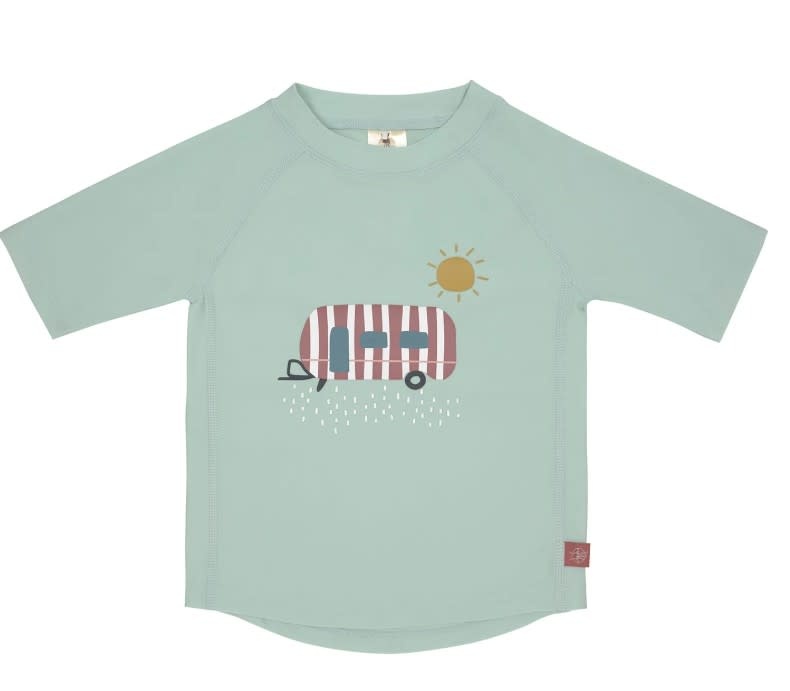 Lässig - UV-werend (zwem)T-shirt met korte mouwen - Caravan mint - 3/6M