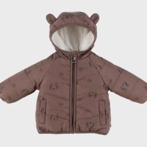 Noukie's - Bruin waterafstotend jasje in Groloudoux® en sherpa