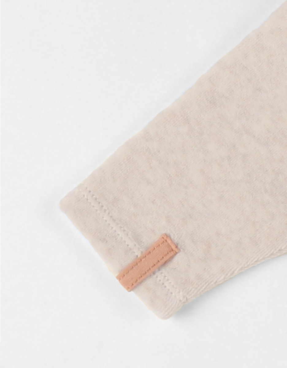 Noukie's - Corduroy fluwelen gemêleerde beige pyjama, beer