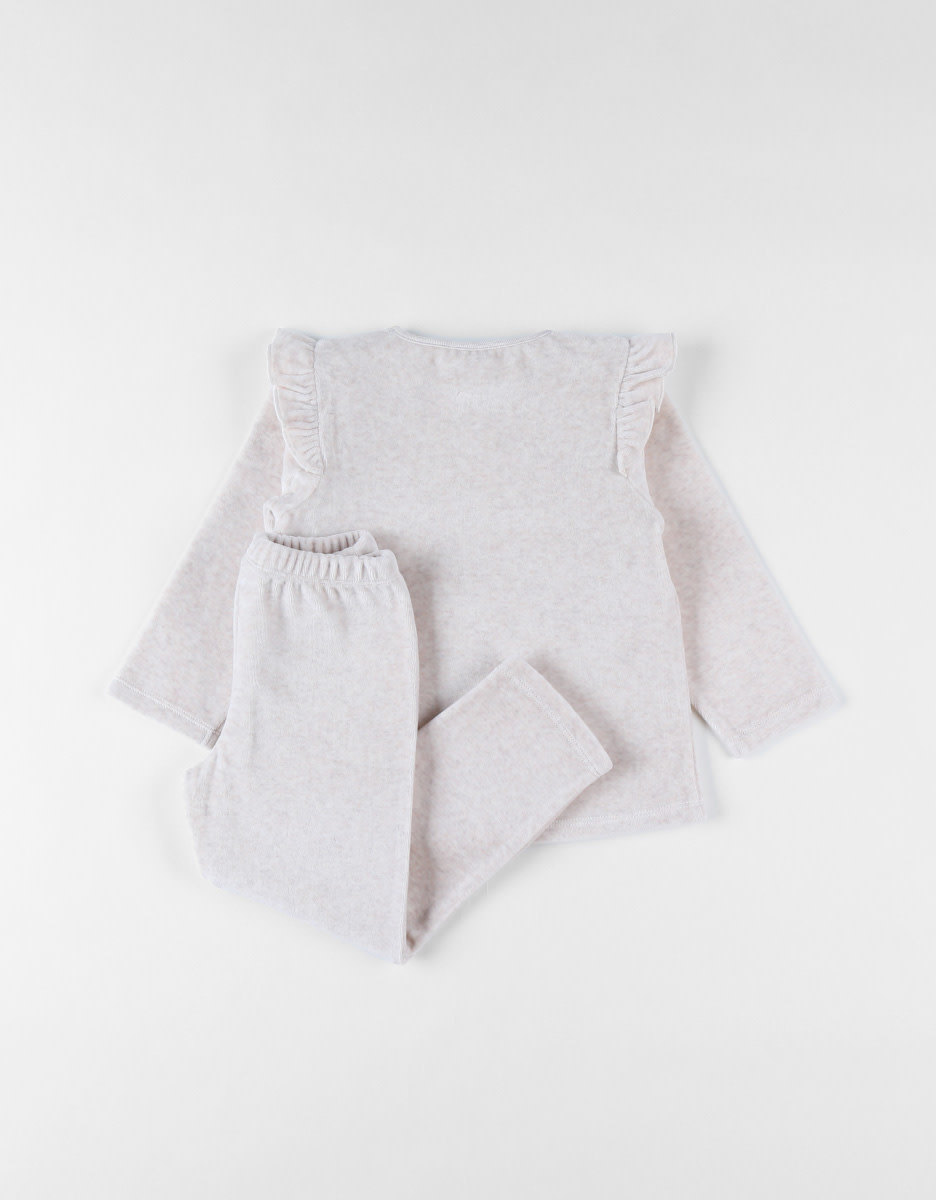 Noukie's - Corduroy fluwelen pyjama, beer 3Y