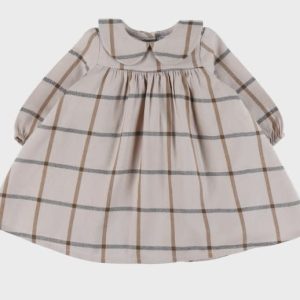 Noukie's - Jurk met beige ruitjes