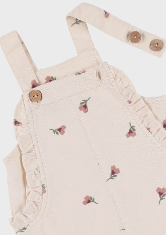 Noukie's - Salopette en t-shirt set in jersey met bloemetjesmotief