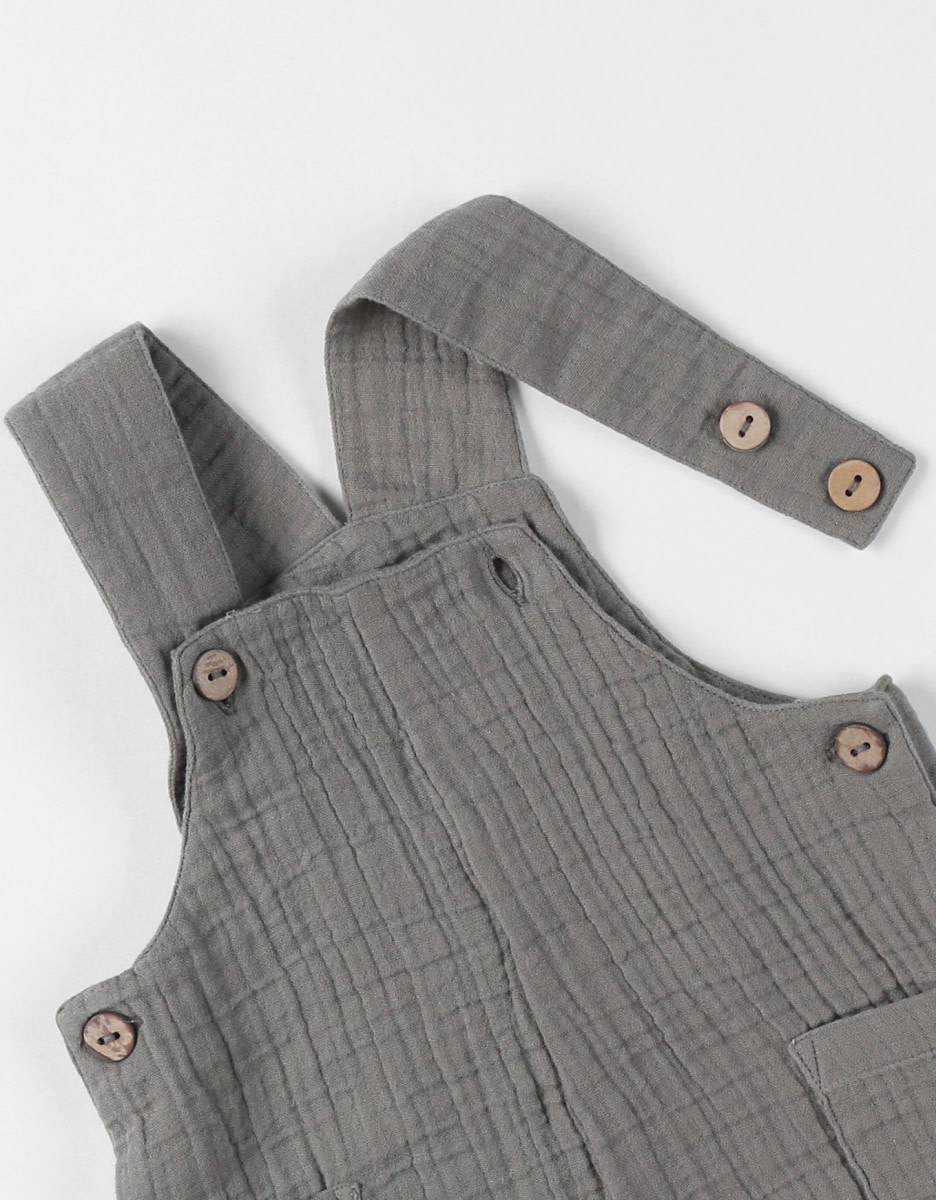 Noukie's - Set Tuinbroek en T-shirt - Cute Gorilla