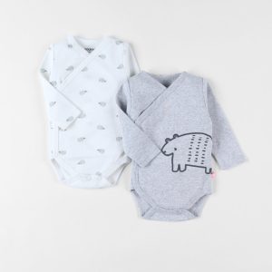 Noukie's - Set van 2 jersey overslagrompers, Jurassic friends