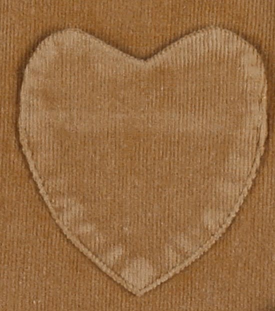 Noukie's - Set van bruin corduroy kleedje + wit tshirt