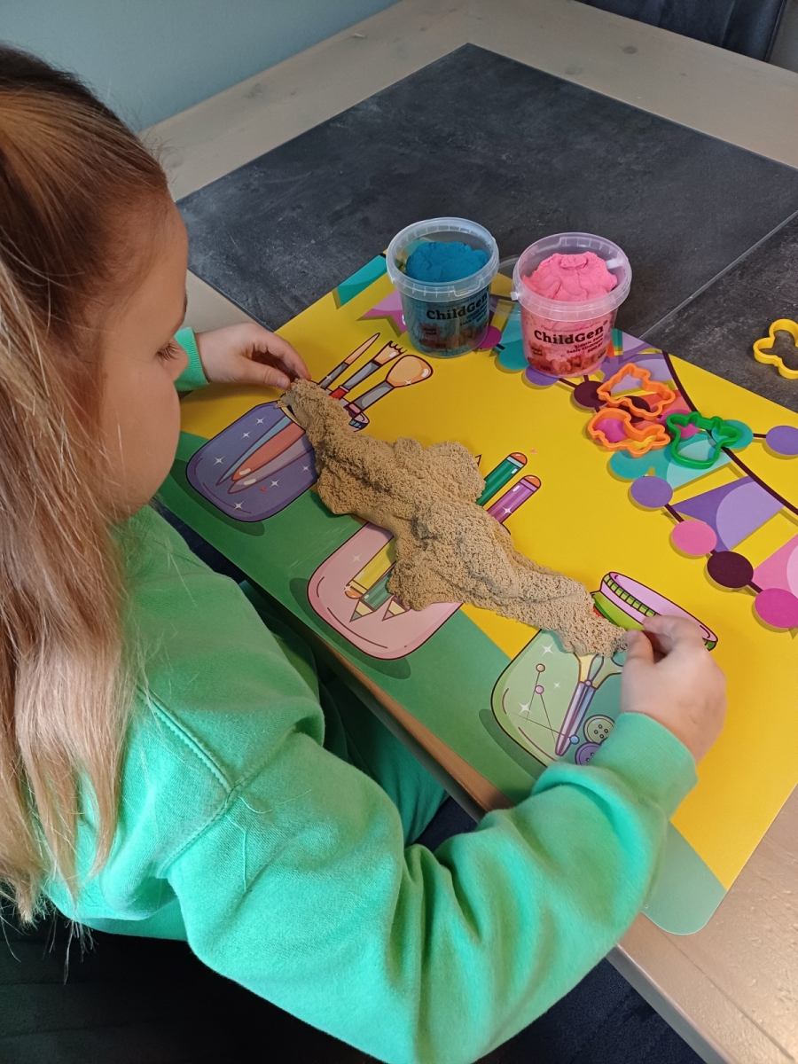 Childgen - Kinetisch zand (100% natuurlijk!) - 500g - Naturel