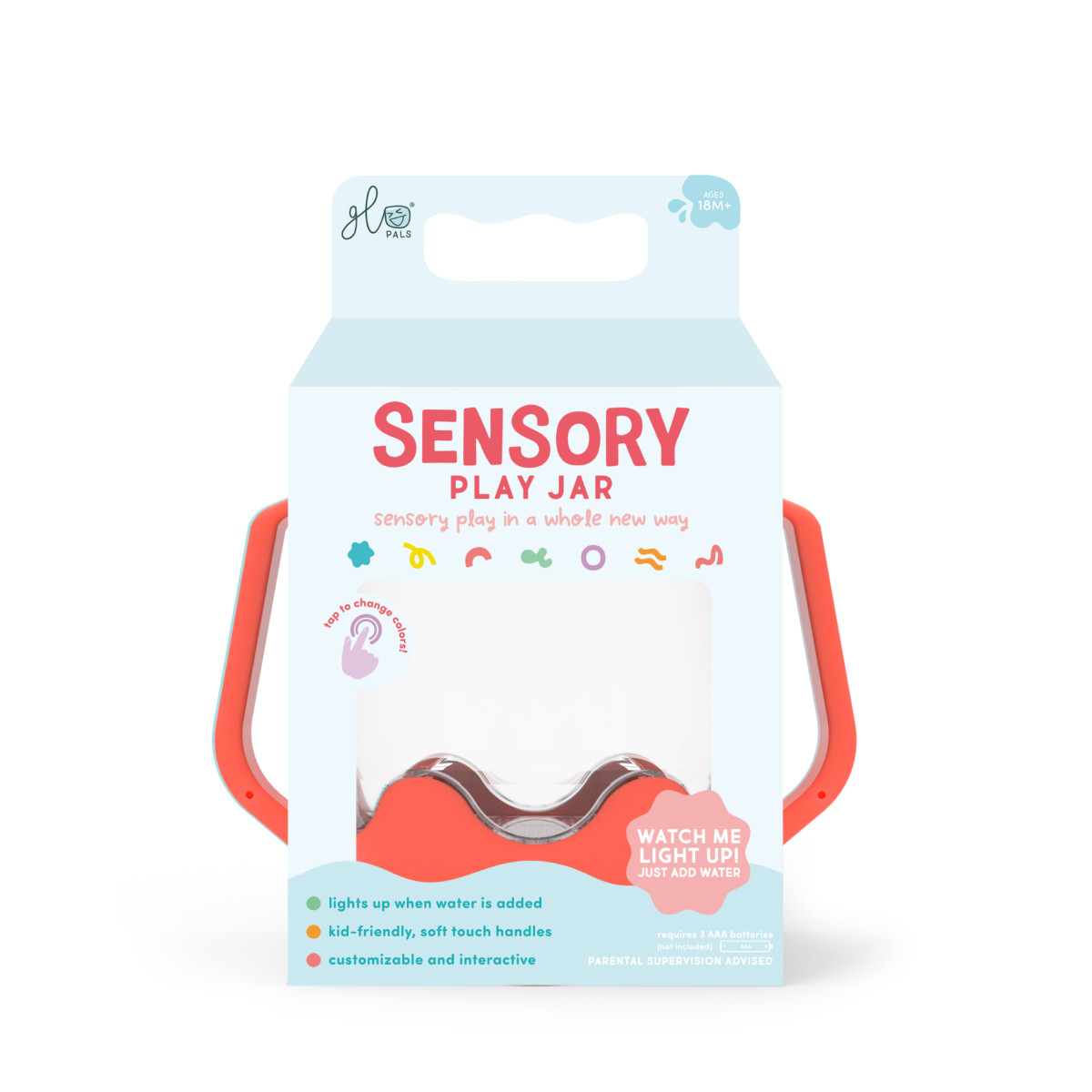 Glopals - Sensory play cup - Coral