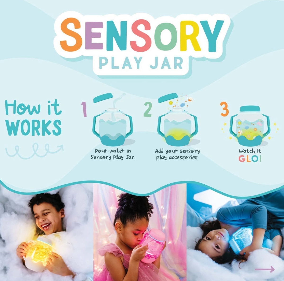 Glopals - Sensory play cup - Coral