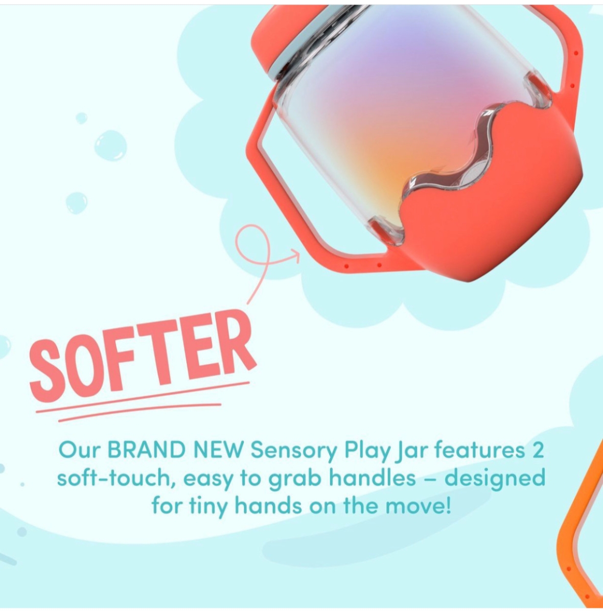 Glopals - Sensory play cup - Coral