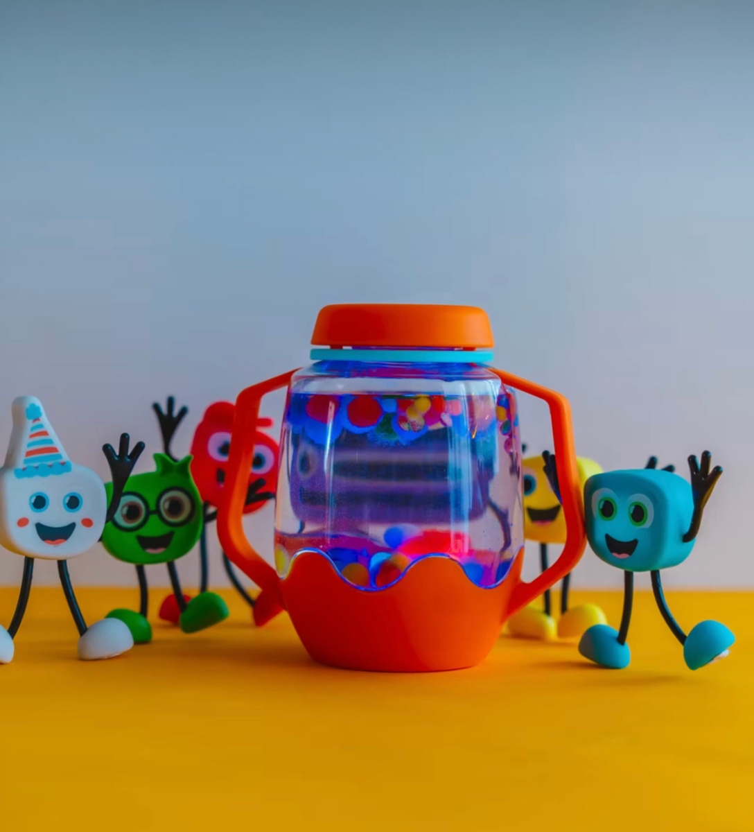 Glopals - Sensory play cup - Coral