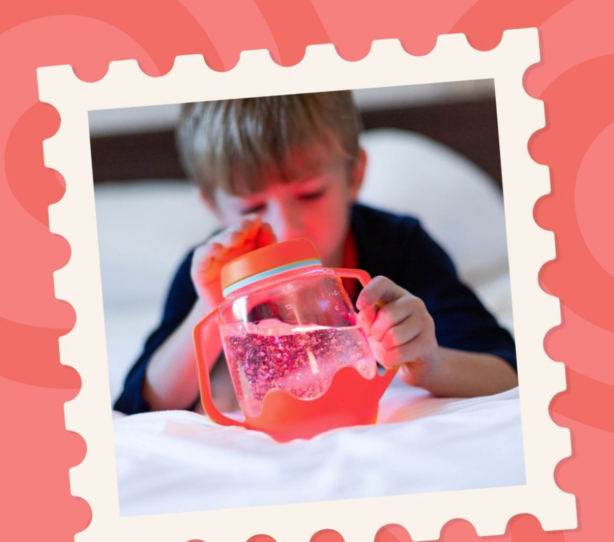 Glopals - Sensory play cup - Coral