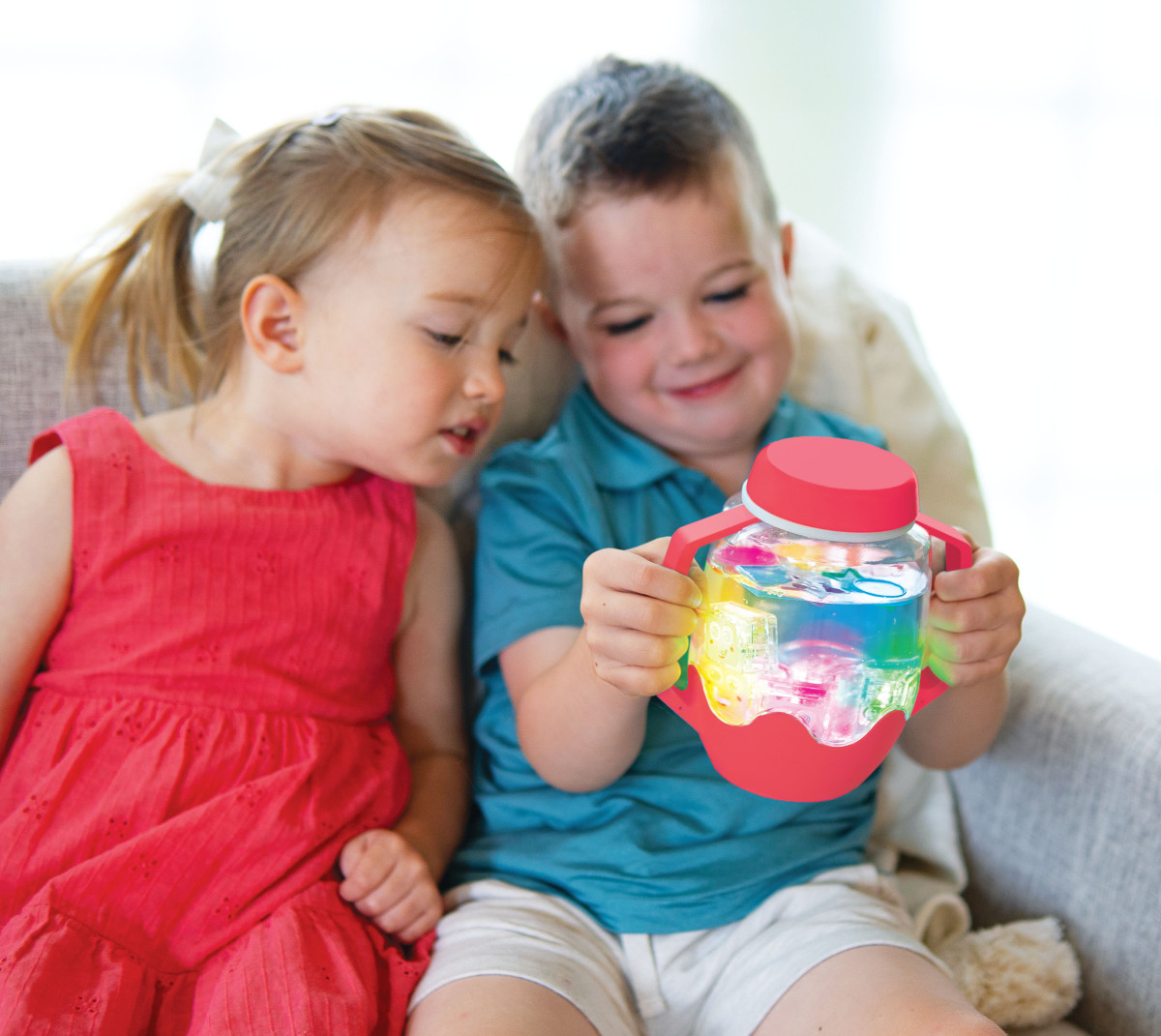 Glopals - Sensory play cup - Coral