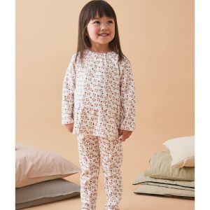 Noukie's - Corduroy fluwelen ecru pyjama