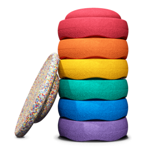 Stapelstein - RAINBOW | Set Classic | 6+1 | Super Confetti