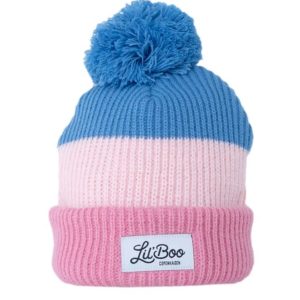 Lil’ Boo Rainbow Beanie (Toddler) - Pink/Blue