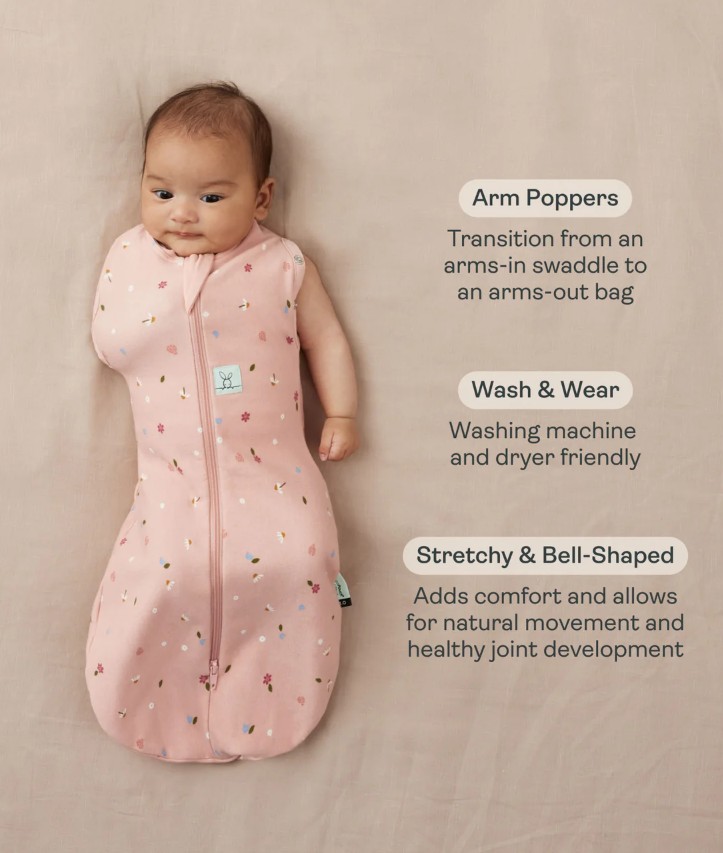 Ergopouch - Cocoon Inbaker Slaapzak, 1,0 Tog - 0-3 Maanden - Sage