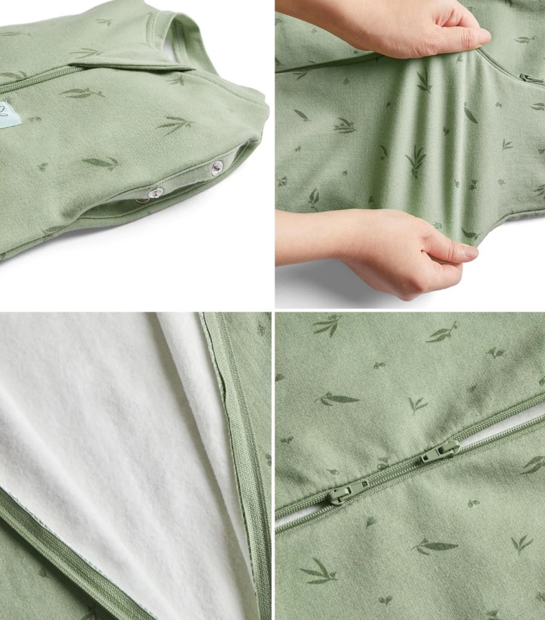 Ergopouch - Cocoon Inbaker Slaapzak, 1,0 Tog - 0-3 Maanden - Sage