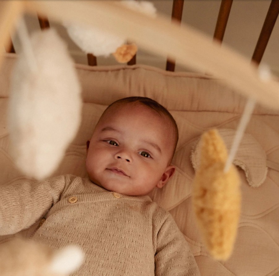 Little Dutch - Houten muziekmobiel - Beige - Newborn Naturals