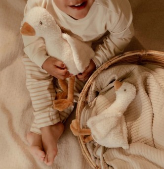 Little Dutch - Knuffel Gans 25 cm - Wit - Little Goose