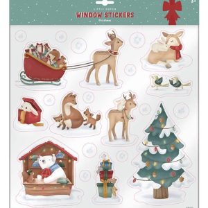 Little Dutch - Raamstickers Kerst - Meerkleurig