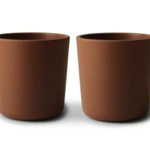 Mushie - Beker - Caramel - 2 stuks
