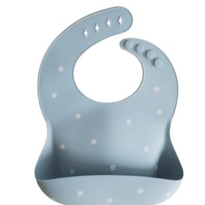 Mushie - Siliconen slab - White Daisy