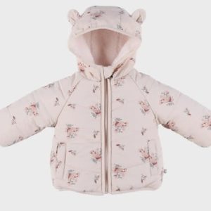 Noukie's - Roze waterafstotend jasje in Groloudoux® en sherpa