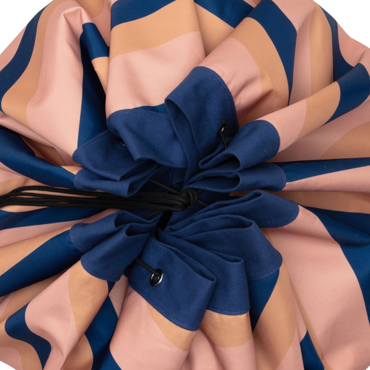 Play & Go - Speeltapijt/Opbergzak Outdoor - Mokka Stripes