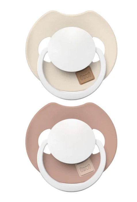 Difrax - Dynamic fopspeen Prime Glow 0-6M - Ivory/Blush