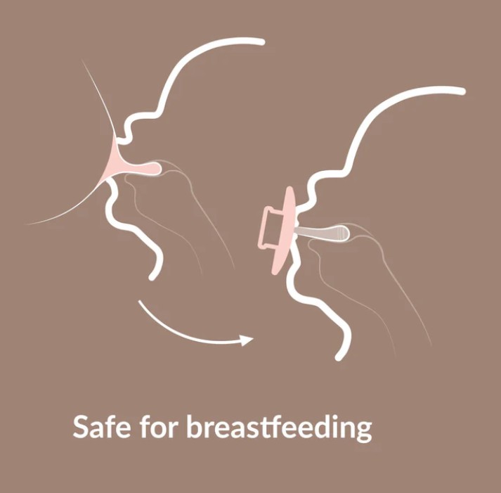 Difrax - Dynamic fopspeen Prime Glow 0-6M - Ivory/Blush