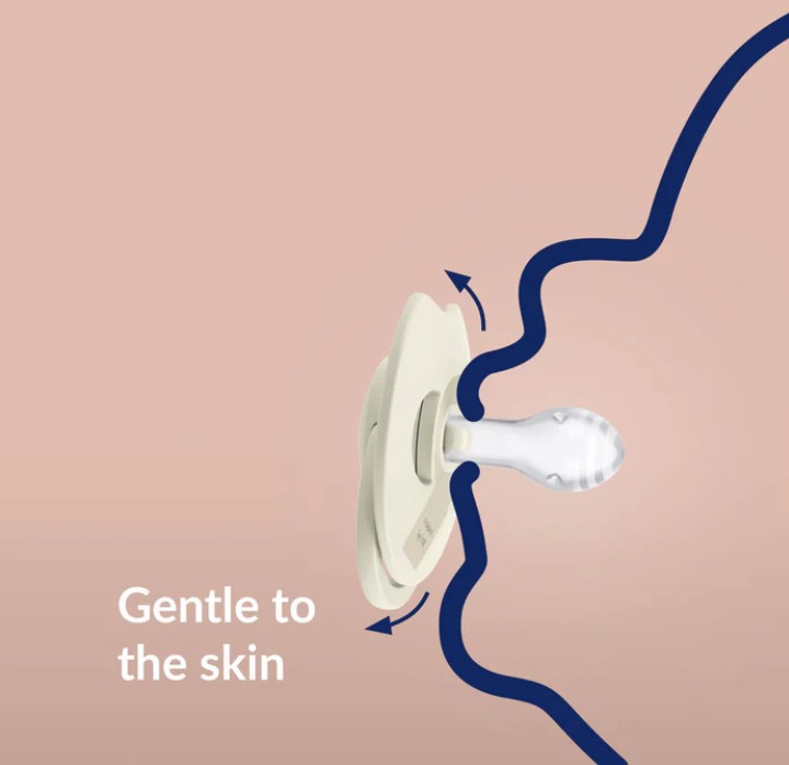 Difrax - Dynamic fopspeen Prime Glow 0-6M - Ivory/Blush